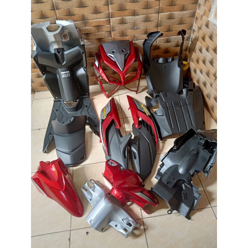 Full body halus kasar Vario techno CBS 110 merah silver