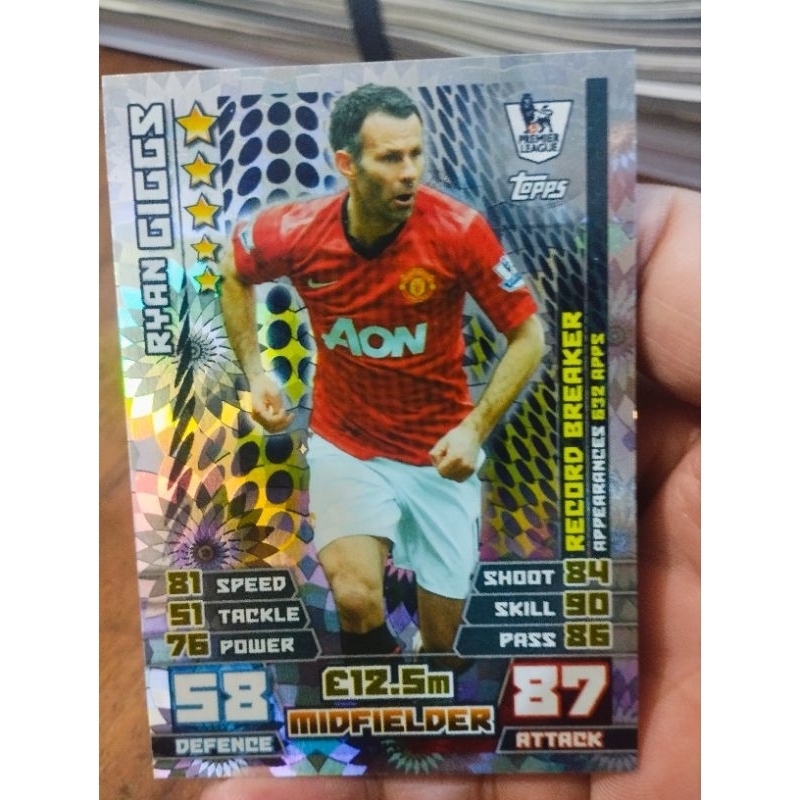 Ryan Giggs Match attax 14/15 RECORD BREAKER