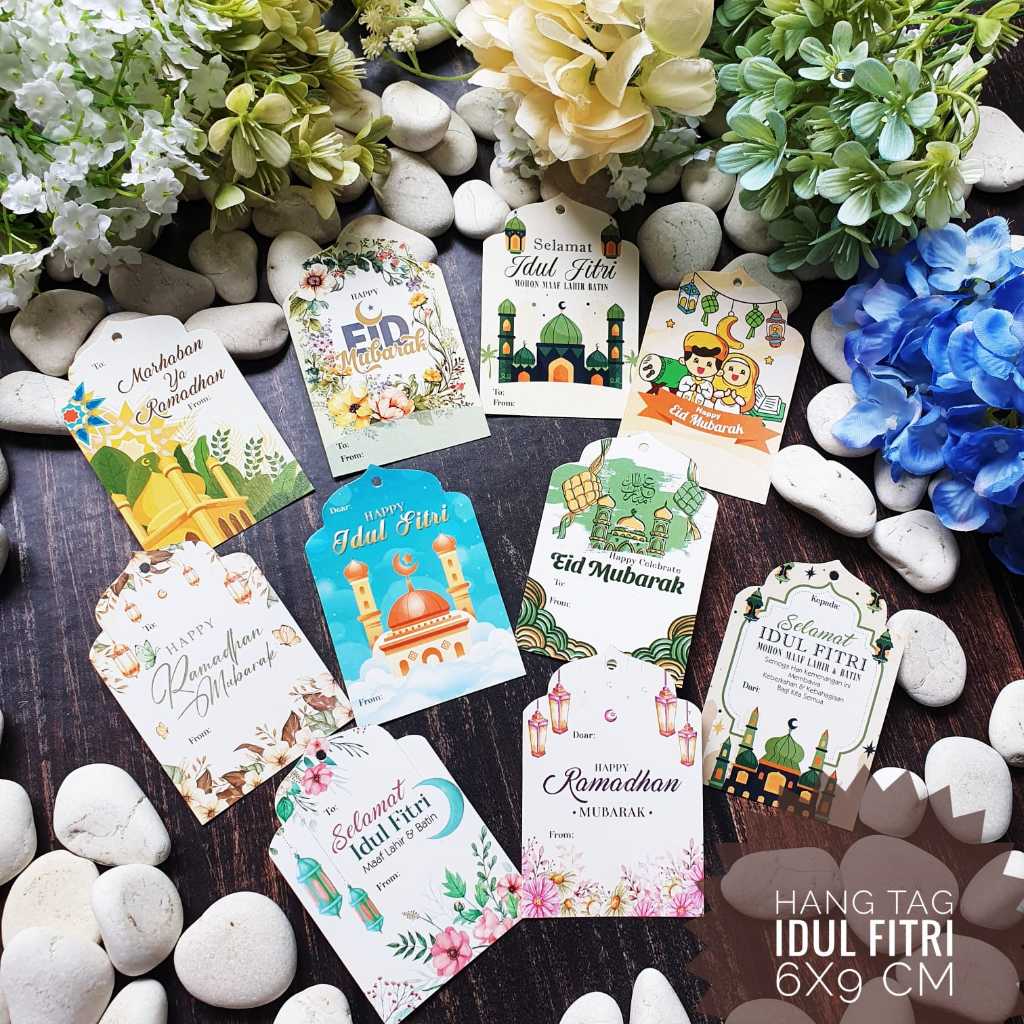 

Tag Pita 6x9 Idul Fitri Label Souvenirs Hampers Gift Kado Eid Mubarak Ramadan Ramadhan Card Kartu Ucapan