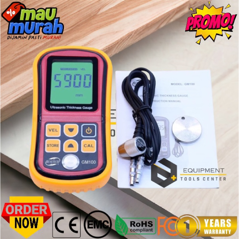 Ultrasonic Thickness Gauge GM100 BENETECH Tester GM-100 GM 100 Meter