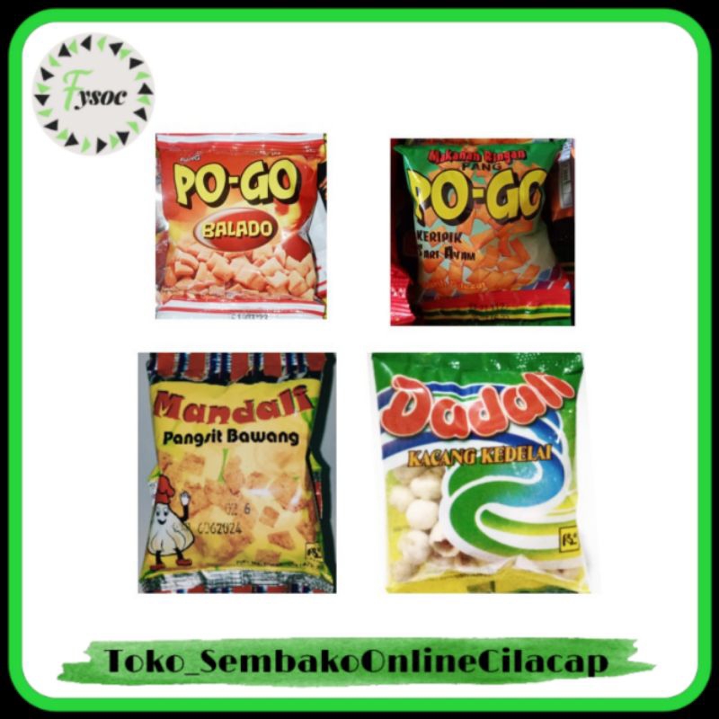 

SNACK JADUL POGO MANDALI DADALI KEDELAI CIKUR RENCENG