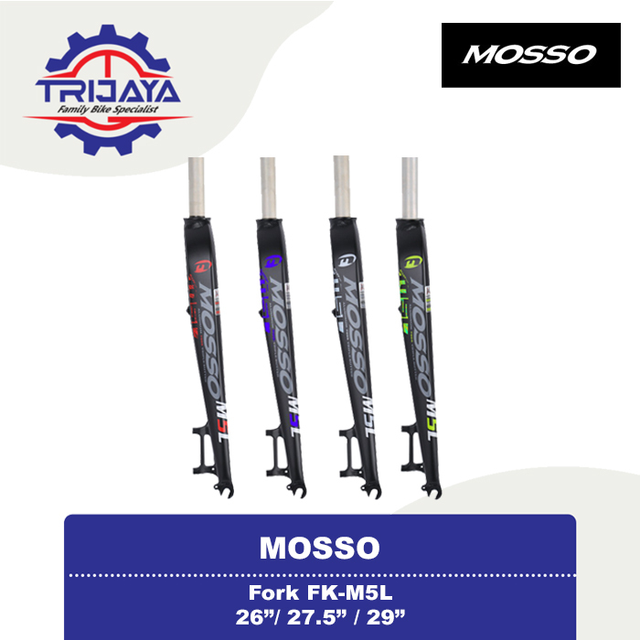 Mosso M5L Fork Rigid Disc Brake Fork Sepeda 26 / 27.5 / 29 Inch
