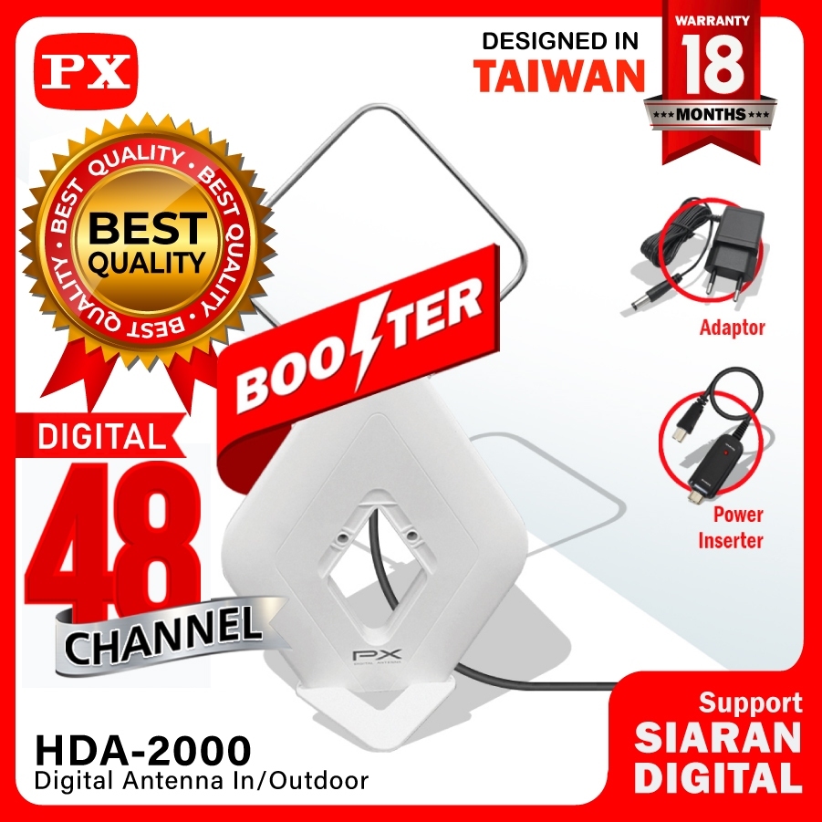 ANTENA TV Digital Set Top Box Indoor/outdoor PX HDA 2000 - ORIGINAL