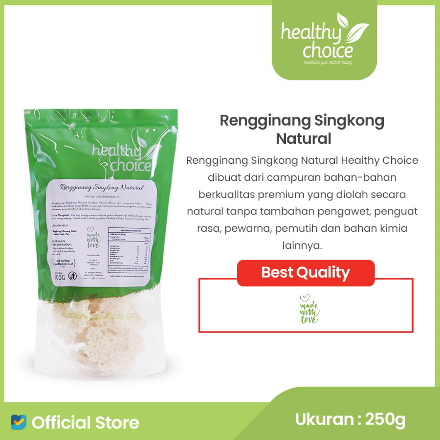 

Healthy Choice Rengginang Singkong Natural 200gr