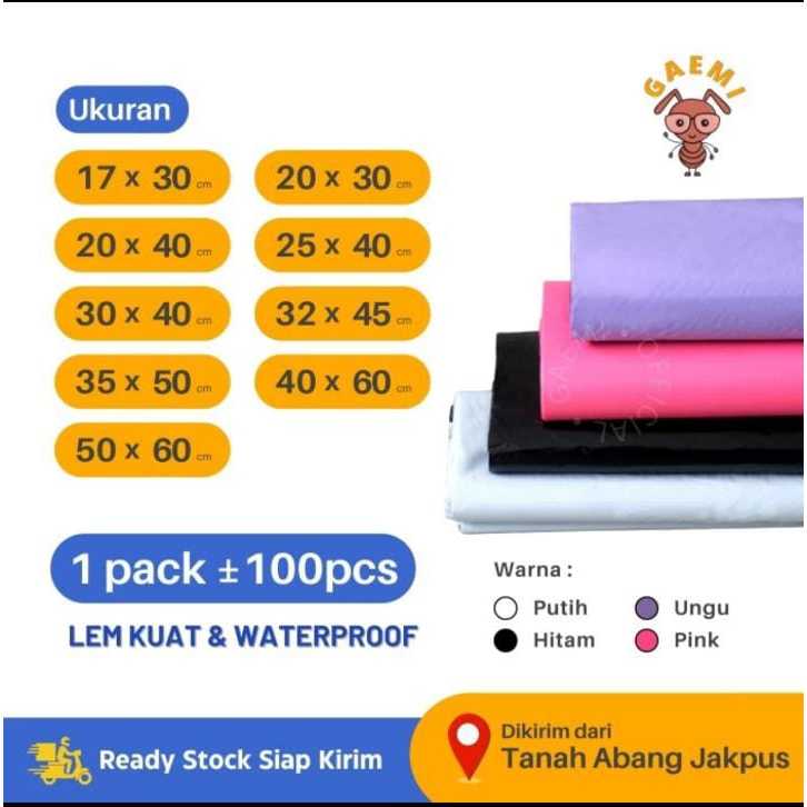 

Polymailer Gaemi 25x40 Per Ball ( 10roll x 100pcs )