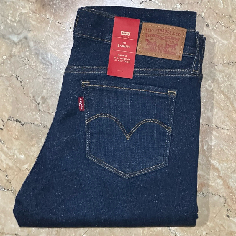 DISKON Celana Jeans Wanita/Ladies 711 Skinny Fit Original Rinse 19560-0046