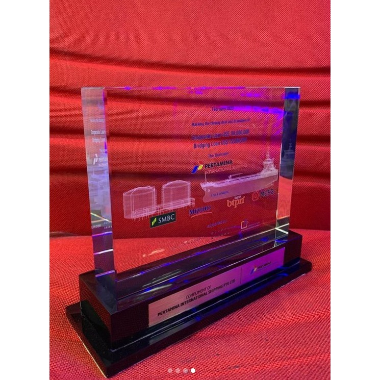 PLAKAT CRYSTAL CUSTOME / PLAKAT CRYSTAL LED / PLAKAT CRYSTAL 3 DIMENSI / AWARD / PLAKAT UCAPAN TERIM