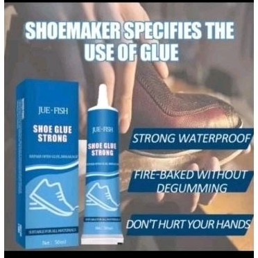 lem sepatu jue fish super kuat multifungsi reparasi sepatu tahan air