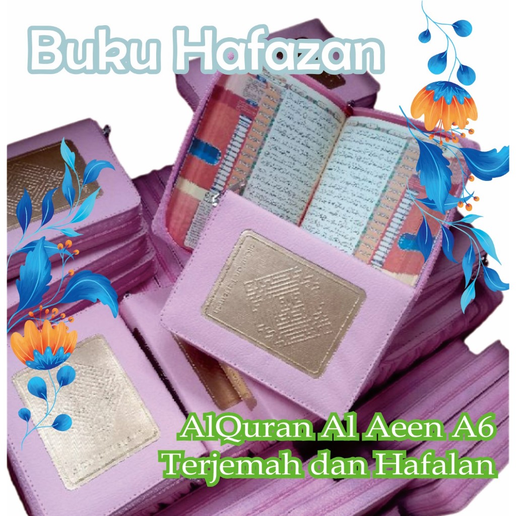 Al Quran Kecil Saku A6 / Al Quran Hafalan Terjemah A6 / Mushaf terjemah hafalan ukuran A6 / Alquran saku hafalan oleh oleh haji Al Aeen - Al Qosbah