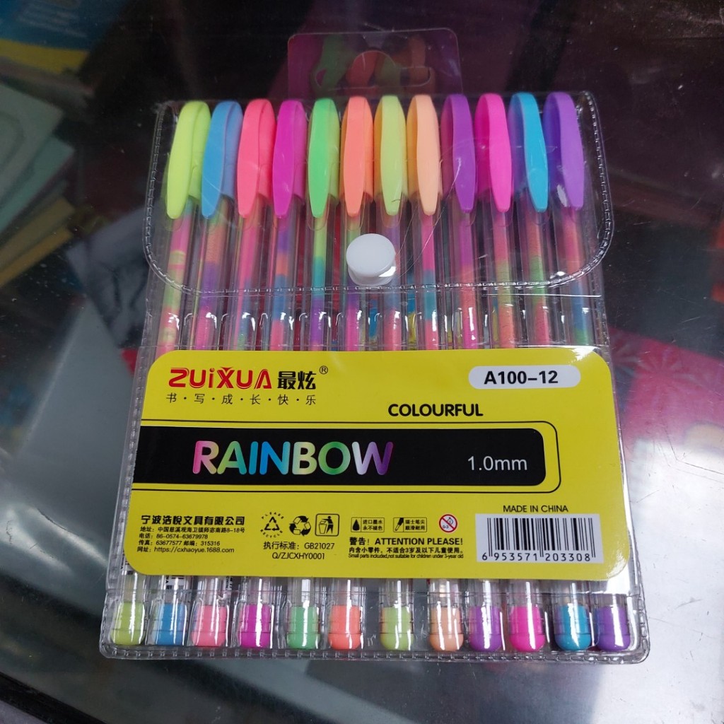 

Pulpen Pelangi Ganti Warna Blink Pen - 1 Pack Isi 12 Buah