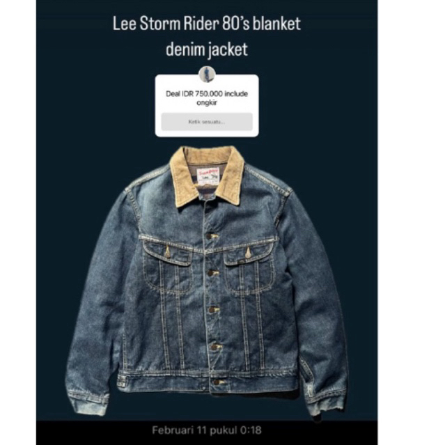 lee storm rider blanket jacket
