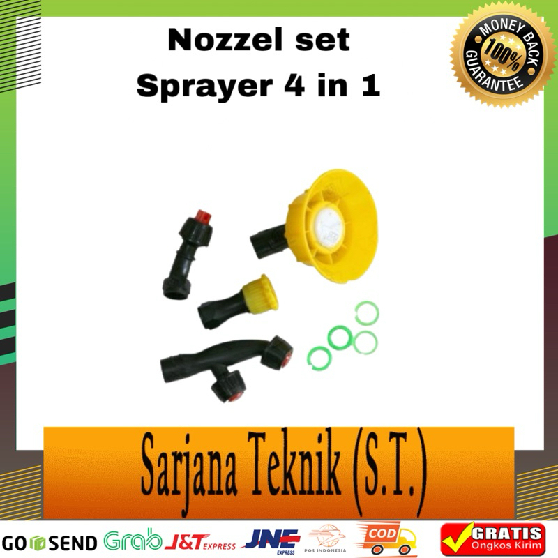 Nozzel Set Sprayer 4 in 1