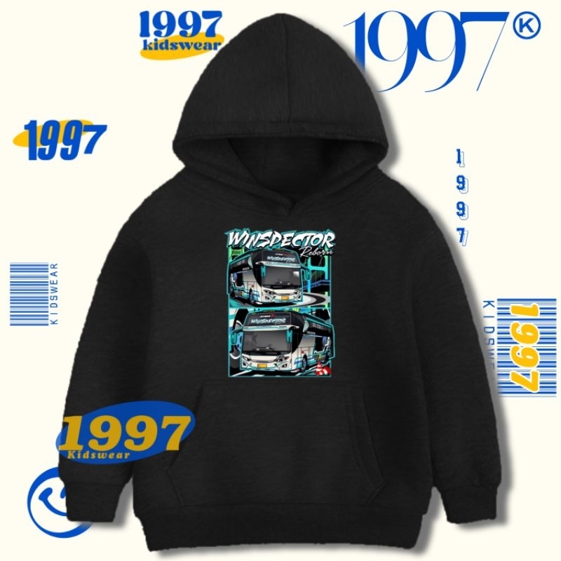 Jaket Baju Anak - Hoodie Sweater Bus Telolet Basuri JetBus 3+ Jet Bus Blackpink Black Pink Winspecto