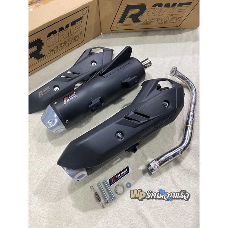 knalpot R one standar racing gen 1 model tzm untuk motor vario 125/150 old new mio scoopy beat pcx 1