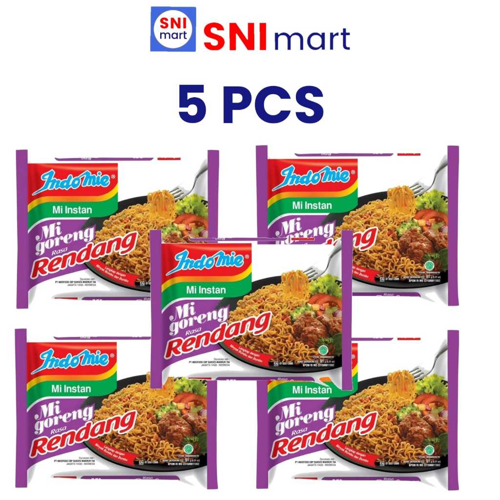 

Indomie Rendang per 5 pcs,makanan lezat dan bergizi