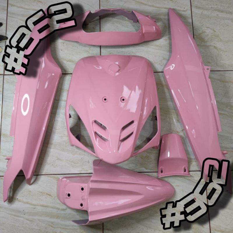 Cover full set body halus mio sporty / mio smile warna PINK | Full set bodi halus mio sporty warna p