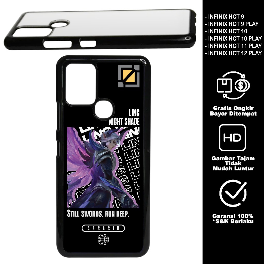 New Case 2D Premium Glossy - ( Hero ML ) - For Infinix Hot 9 / Hot 9 Play / Hot 10 / Hot 10 Play / H