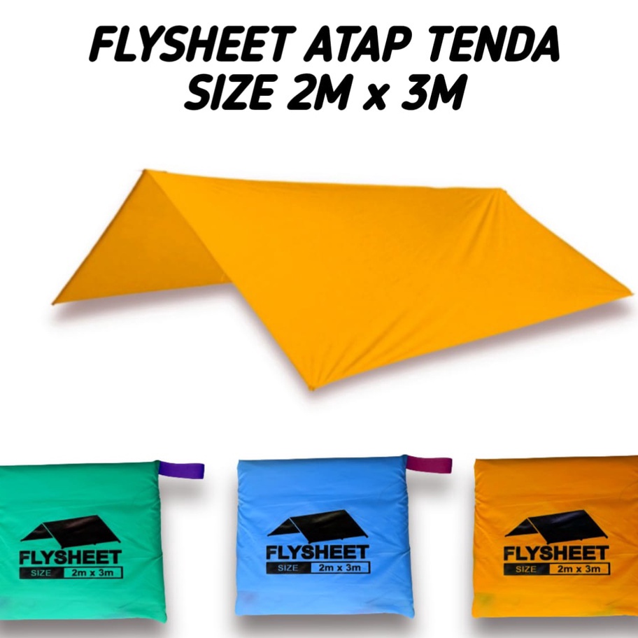 Terjamin Flysheet BUSHCRAFT Trapteen 2 M x 3 M atap tenda waterproof Atap tenda flysheet anti air pl
