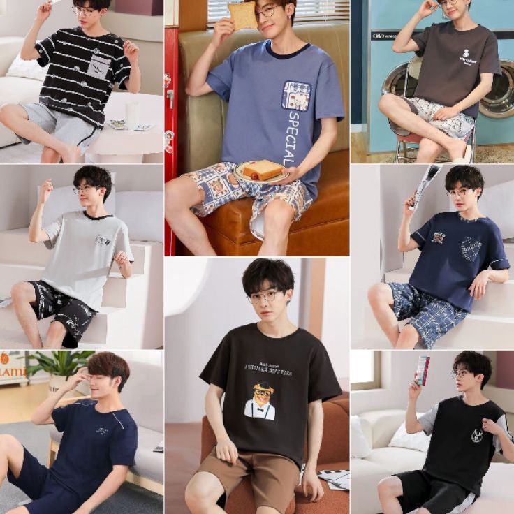 Grosir Termurah  Piyama Pria dewasa import murahBaju tidur pria import