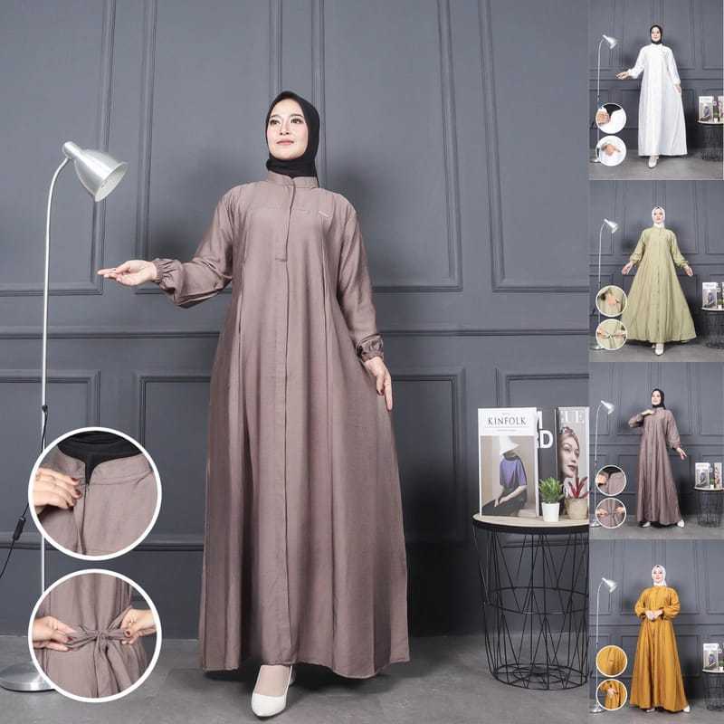 DANARA LD 110 & LD XXL 130 JUMBO DRESS MAXY GAMIS CRINGKEL AIRFLOW / BUSANA MUSLIM / DRESS MUSLIM WA