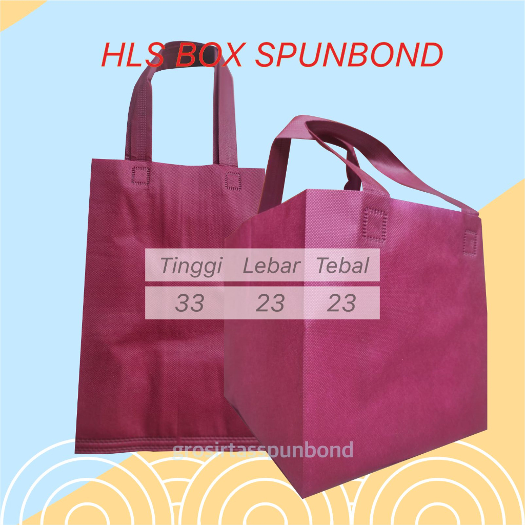 

Goodie Bag Totebag Tas Spunbond Tas Nasi Kotak Kue 22x22, 20x20, Cake Bakery Toko Roti