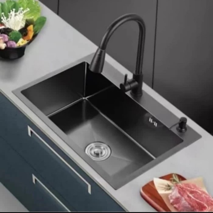 Bak Cuci Piring / 6045 / Kitchen sink / washtafel / dapur bcp /washbak wasbak undermount/ Paket leng