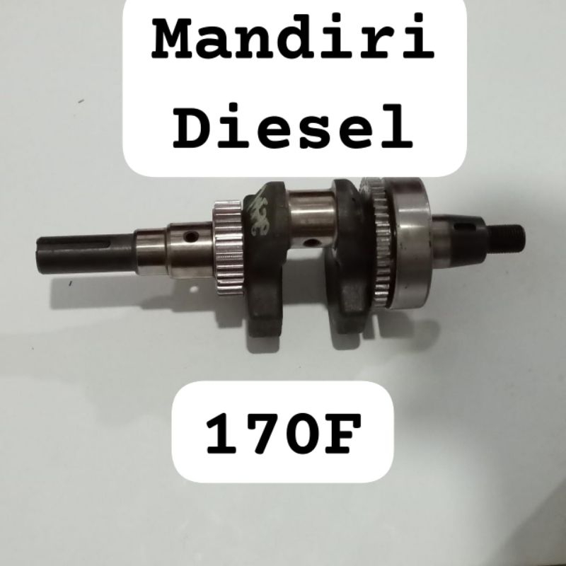 170F crankshaft / as kruk (drat -spi) mesin KAMA / KIPOR type 170F