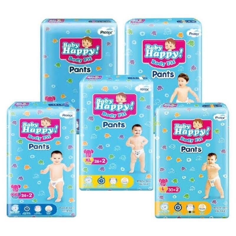 DIAPERS BABY HAPPY PANTS // BABY HAPPY BODY FIT PANTS