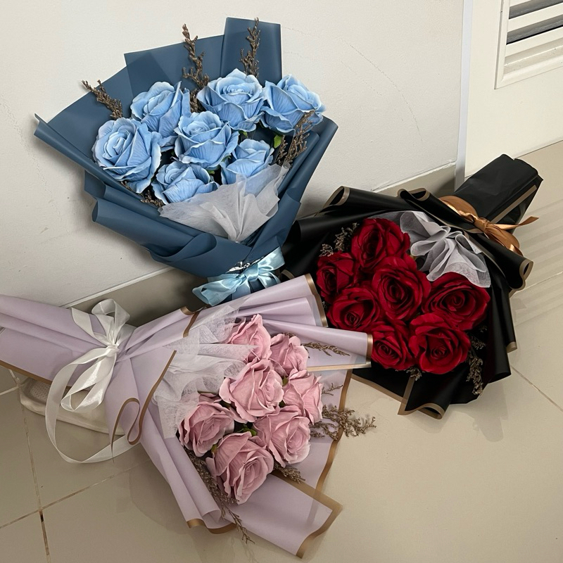 ROSE BOUQUET - BUKET BUNGA ARTIFICIAL BOUQUET BUNGA PALSU BUKET MAWAR PALSU FLOWER BUCKET FLORIST IN