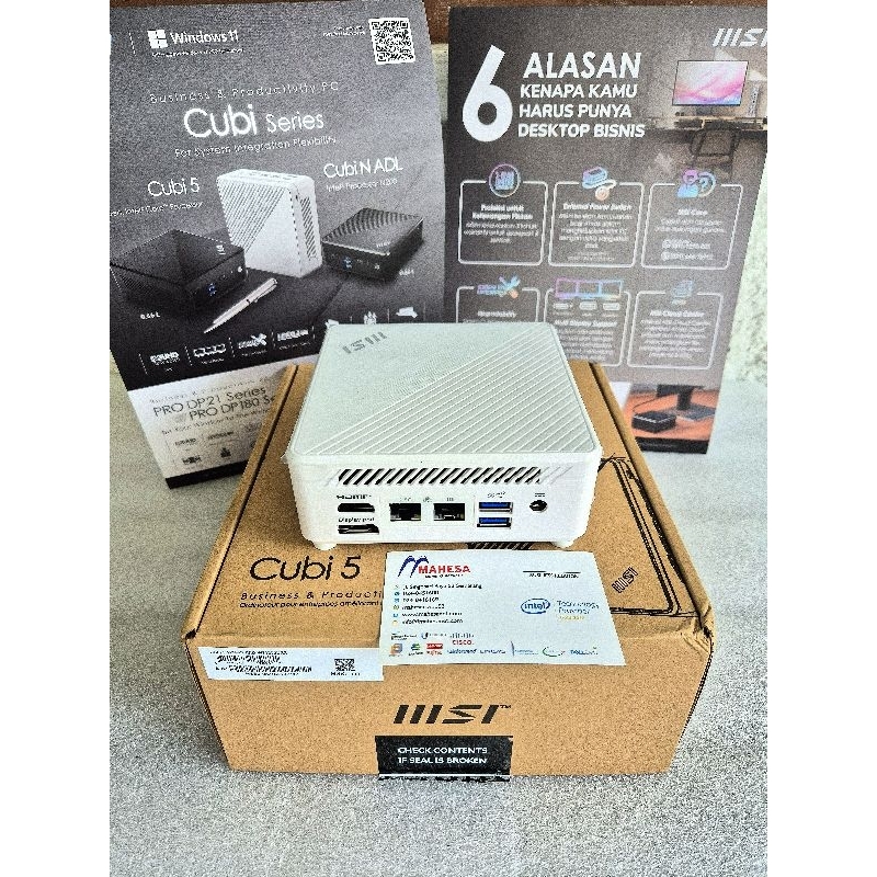 MSi MiniPC Cubi i7 Gen 12 Barebone Core i7 1255U | Dual LAN | HDMi✅️