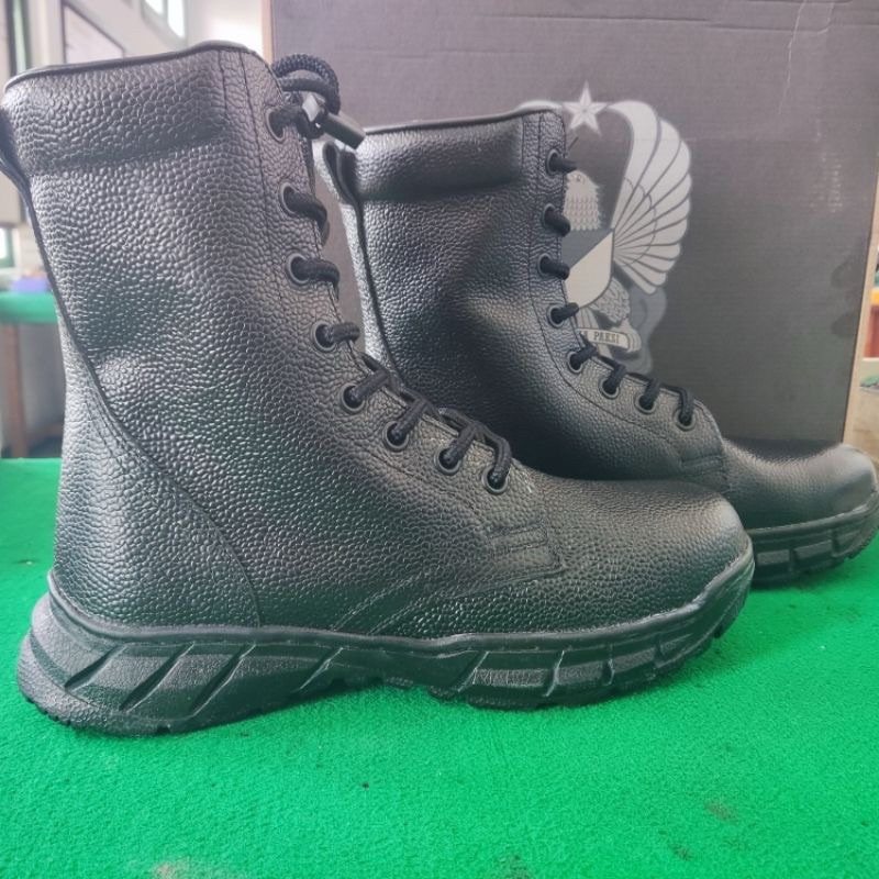 Sepatu PDL Kulit Jeruk TNI AD [NEW]