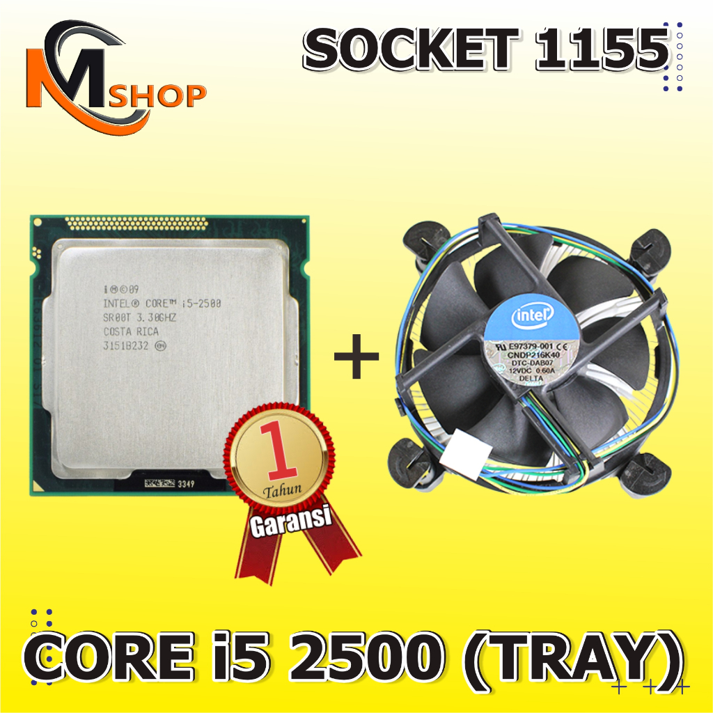 Prosessor Core i5 2500 Soket 1155 3.3 Ghz Sandy Bridge + Fan Intel
