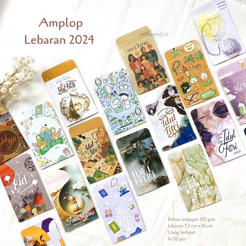 

[ Isi 20 pcs ] Amplop Lebaran Mini / Angpau lebaran / Amplop lebaran lucu idul fitri 2024