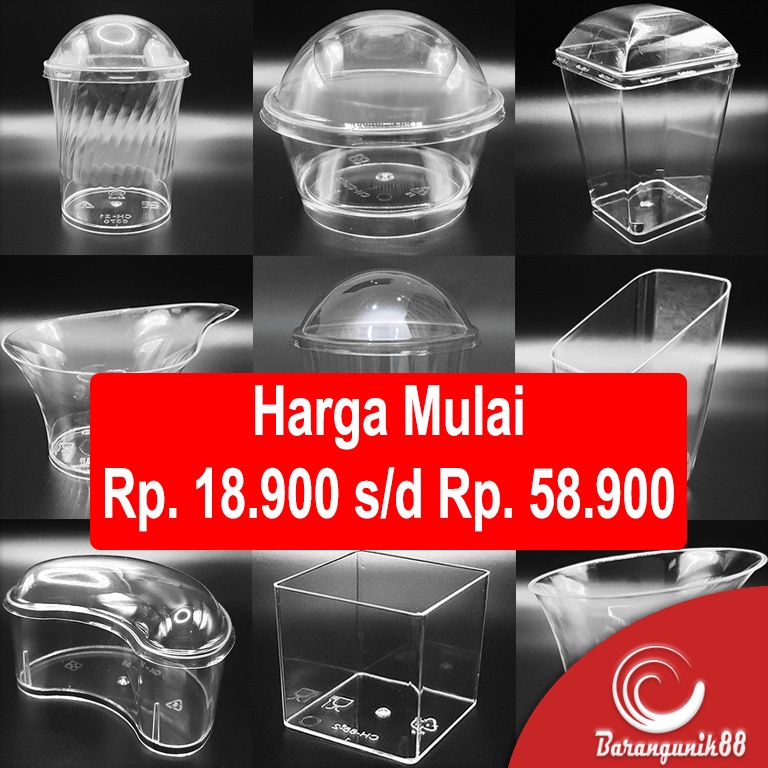 

DISKON Jelly Cup Aneka Model Gelas Puding Agaragar CH Food Grade