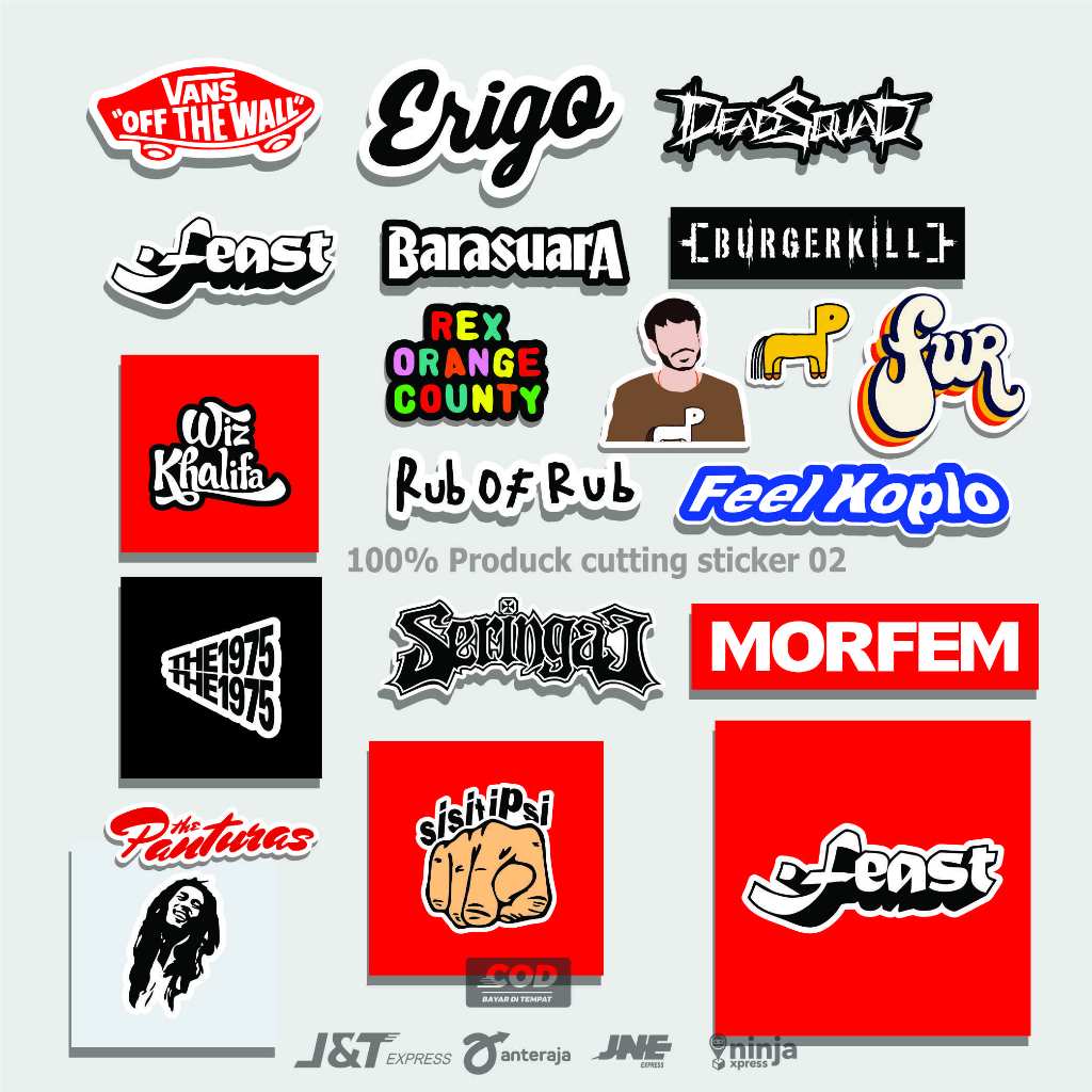 

20 PCS STICKER PACK BRAND LOCAL - STIKER AESTHETIC LAPTOP, AKSESORIS HP, ANTI AIR, MOTIF,HELM,TUMBLER