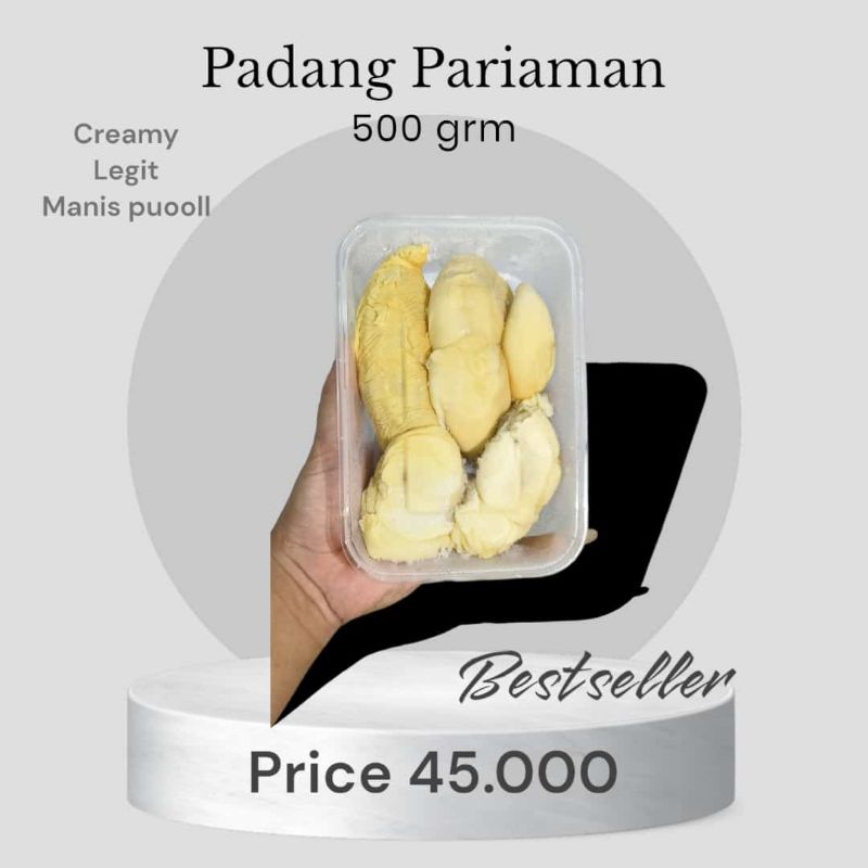 

Best Seller !! Durian Frozen Padang Pariaman Legit 500Gram