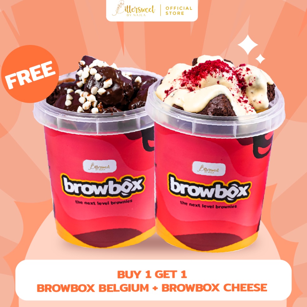 

HEMAT PROMO Bittersweet by Najla BUY 1 GET 1 Beli Browbox Cheese FREE Browbox Belgium