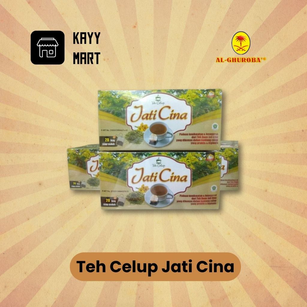 

Teh Celup Daun Jati Cina Original isi 20 bag herbal tea Al Ghuroba