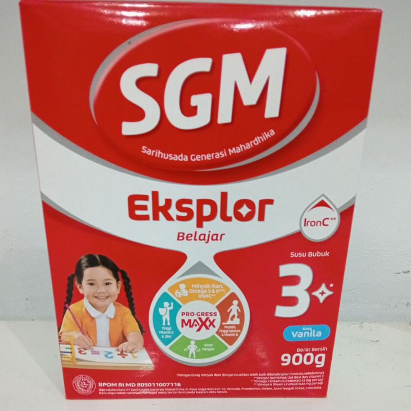 

SGM 3+ eksplor belajar 900 gram vanila