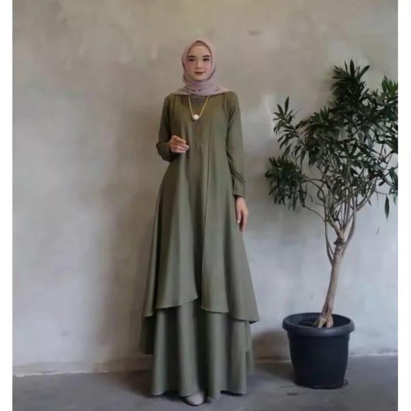 GAMIS- Muslim clothing all size MAXI DRESS CANTIK ALUNA MAXI