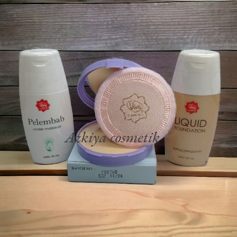 VIVA 3IN1Compact Lilac Natural+Pelembab Under MakeUp + LIQUID Foundation Kuning Pengantin