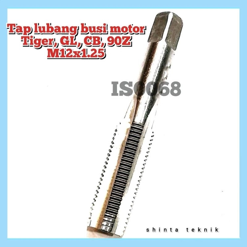 Tap busi D6HS m12x1.25 tap lubang busi motor Tiger GL CB 90Z