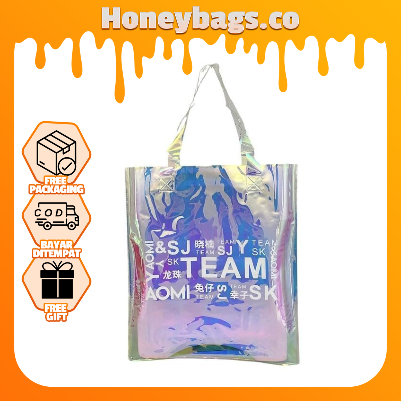 Tas Totebag Hologram cantik 91141//91142