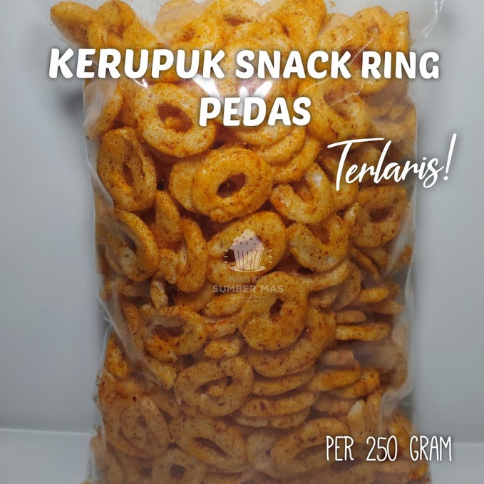 

PAKET LENGKAP KERUPUK SNACK RING PEDES 25 GRAM KRUPUK SNACK RING PEDAS BALADO SNACK KOIN SNACK RING KILOAN