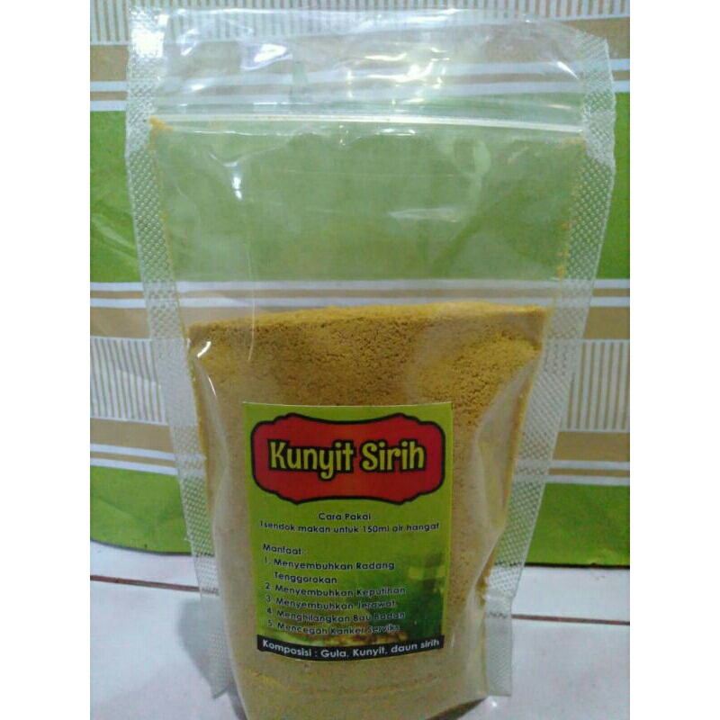 

SERBUK KUNYIT SIRIH 250gr/JAMU INSTAN/MINUMAN HERBAL