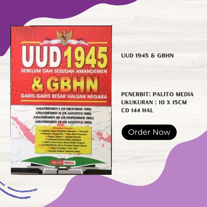 UUD 1945 DAN GBHN(BESAR)