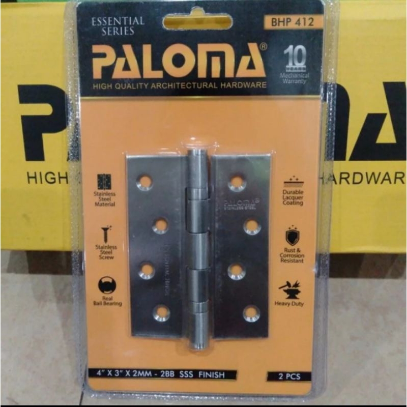 PALOMA BHP 412 Engsel Pintu Paloma (4"X3"X2mm)