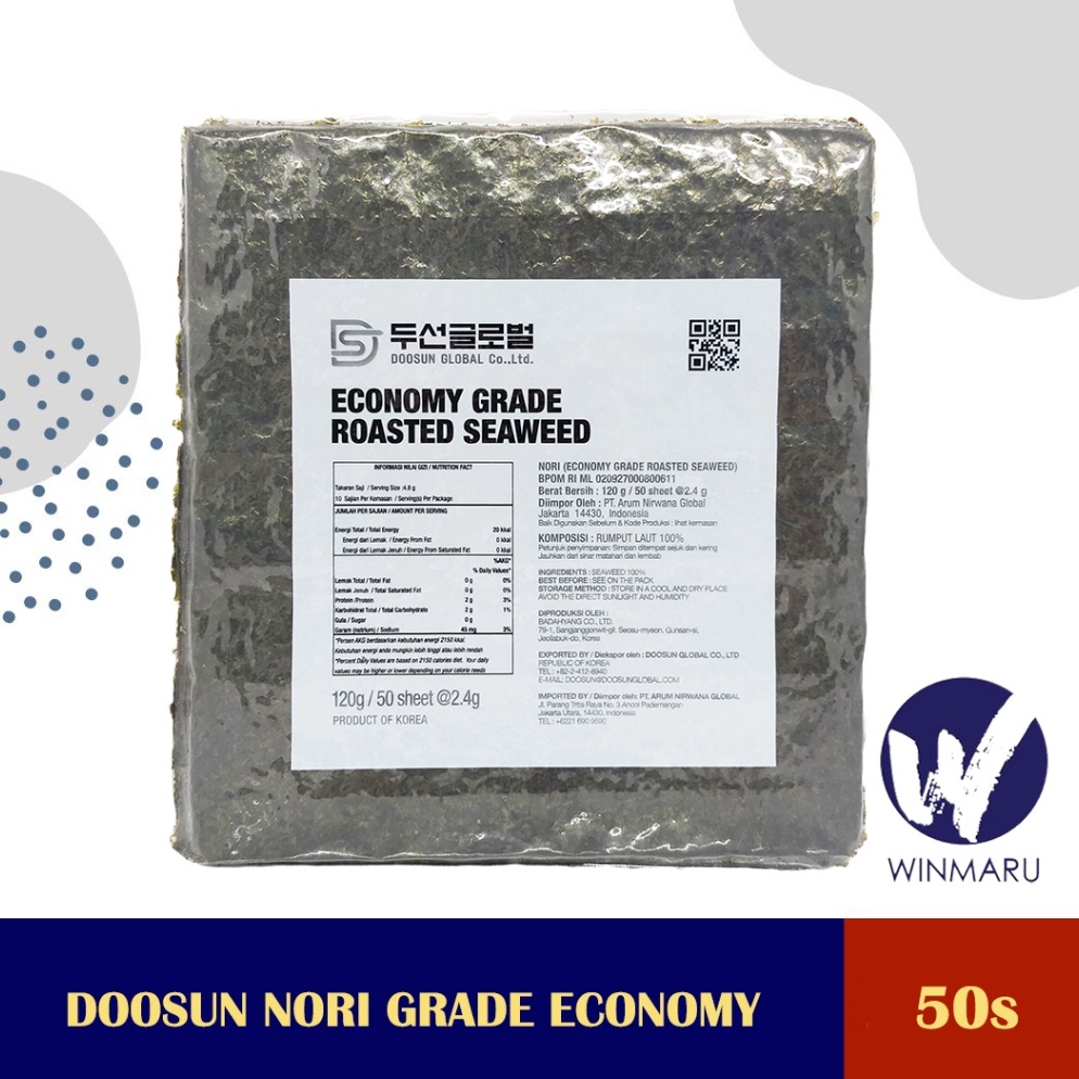 

VIRAL Doosun Nori Grade Economy 5s 5 sheets