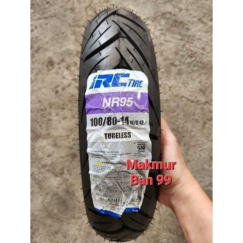 Ban Motor IRC 100/80-14 NR95 Tubeless Ban Belakang Vario 150