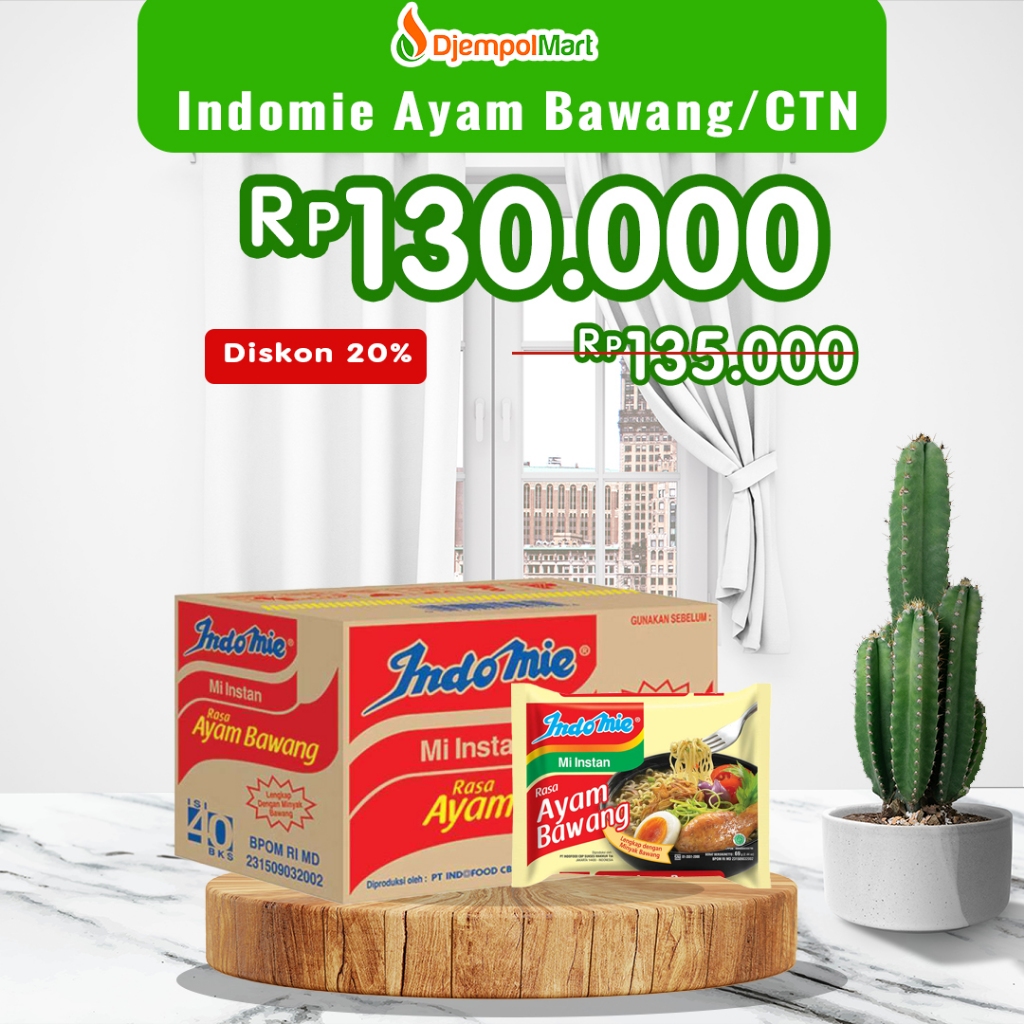 

Indomie Ayam Bawang 69gr - 1 Dus